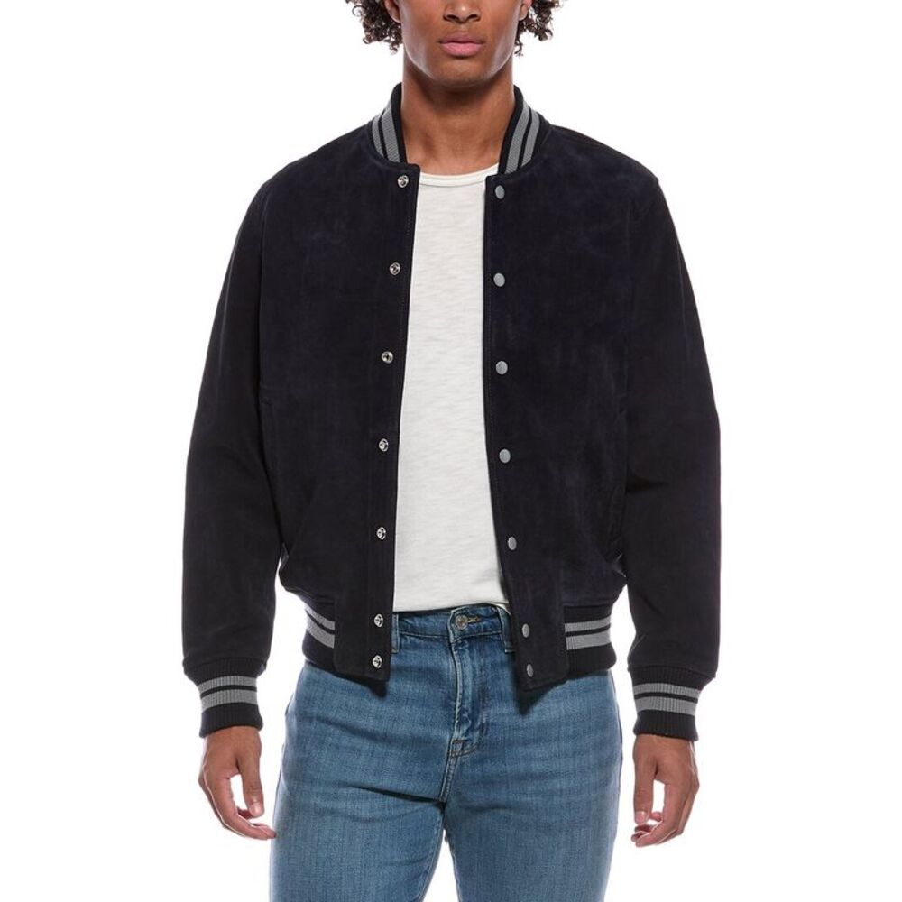 Diesel Mens  Suede Jacket, Blue